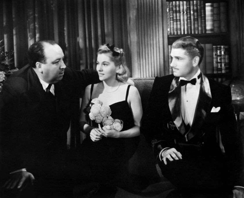 Hitchcock with cast members